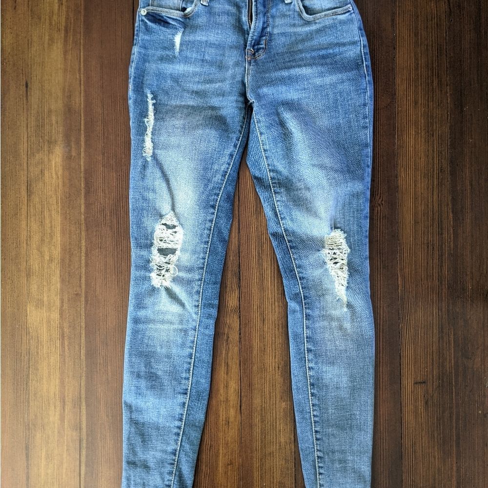 Old Navy High Rise Ripped Jeans